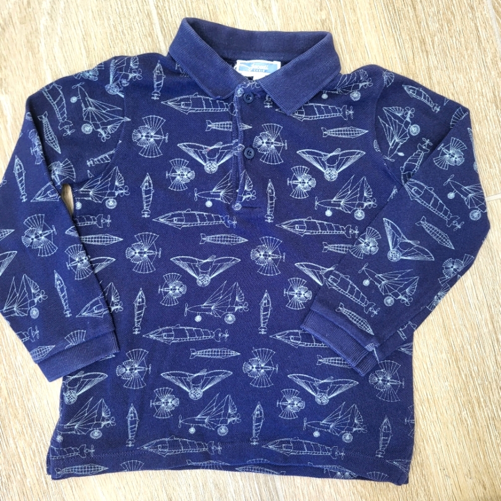 Jacadi long sleeve polo shirt